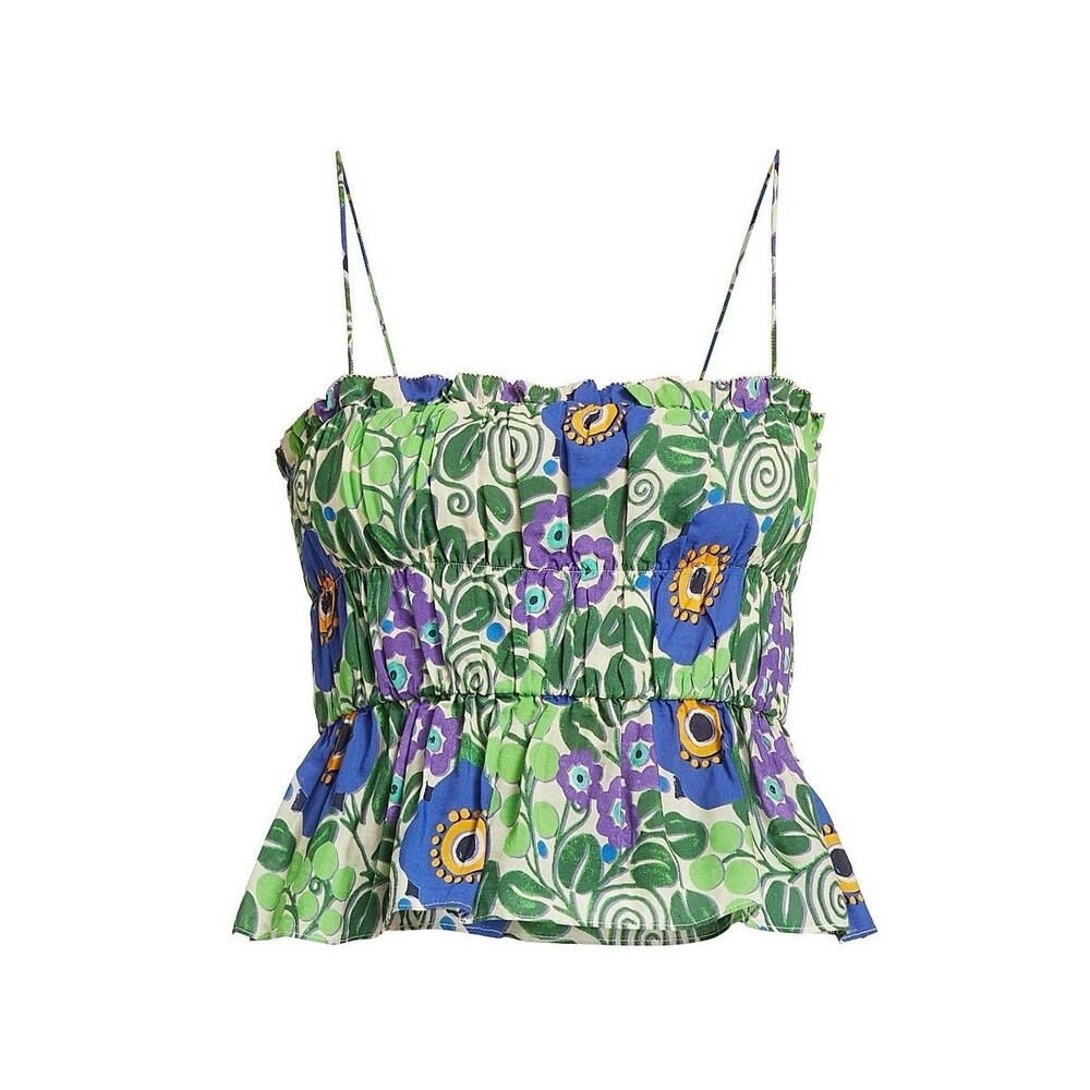 Rhode “Julieta” Top in Wisteria Aura Blossom Sz S